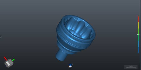 INSVISION AlphaScan 3D model generated from scanning the workpiece