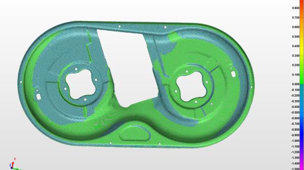 INSVISION AlphaScan Scanning automotive parts to capture 3D data