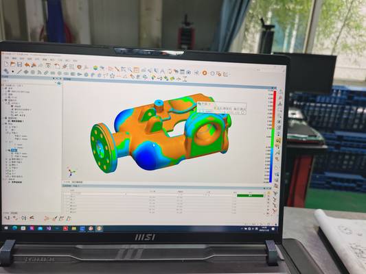 INSVISION AlphaScan 3D scanner scanning casting 1