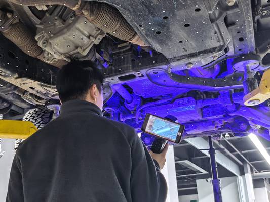 INSVISION AlphaScan Scanning a cast automotive underbody component